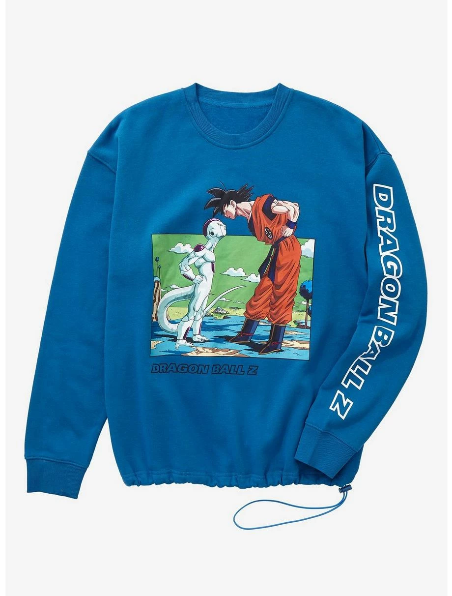 Anime Dragon Ball Z Frieza & Goku Staredown Toggle Crewneck - BoxLunch Exclusive 1 Anime Dragon Ball Z Frieza & Goku Staredown Toggle Crewneck - BoxLunch Exclusive
