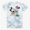 Cartoons Disney Mickey Mouse And Minnie Retro Tie-Dye T-Shirt