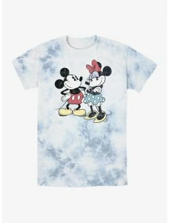 Cartoons Disney Mickey Mouse And Minnie Retro Tie-Dye T-Shirt