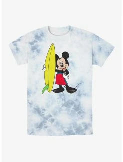 Cartoons Disney Mickey Mouse Surf Tie-Dye T-Shirt