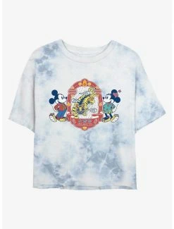 Cartoons Disney Mickey Mouse Care About You Lunar New Year Tie-Dye T-Shirt