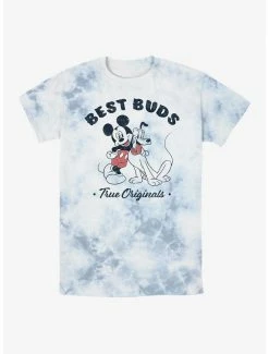 Cartoons Disney Mickey Mouse Vintage Best Buds Tie-Dye T-Shirt