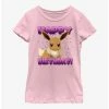 Anime Pokemon Eevee Birthday Youth Girls T-Shirt