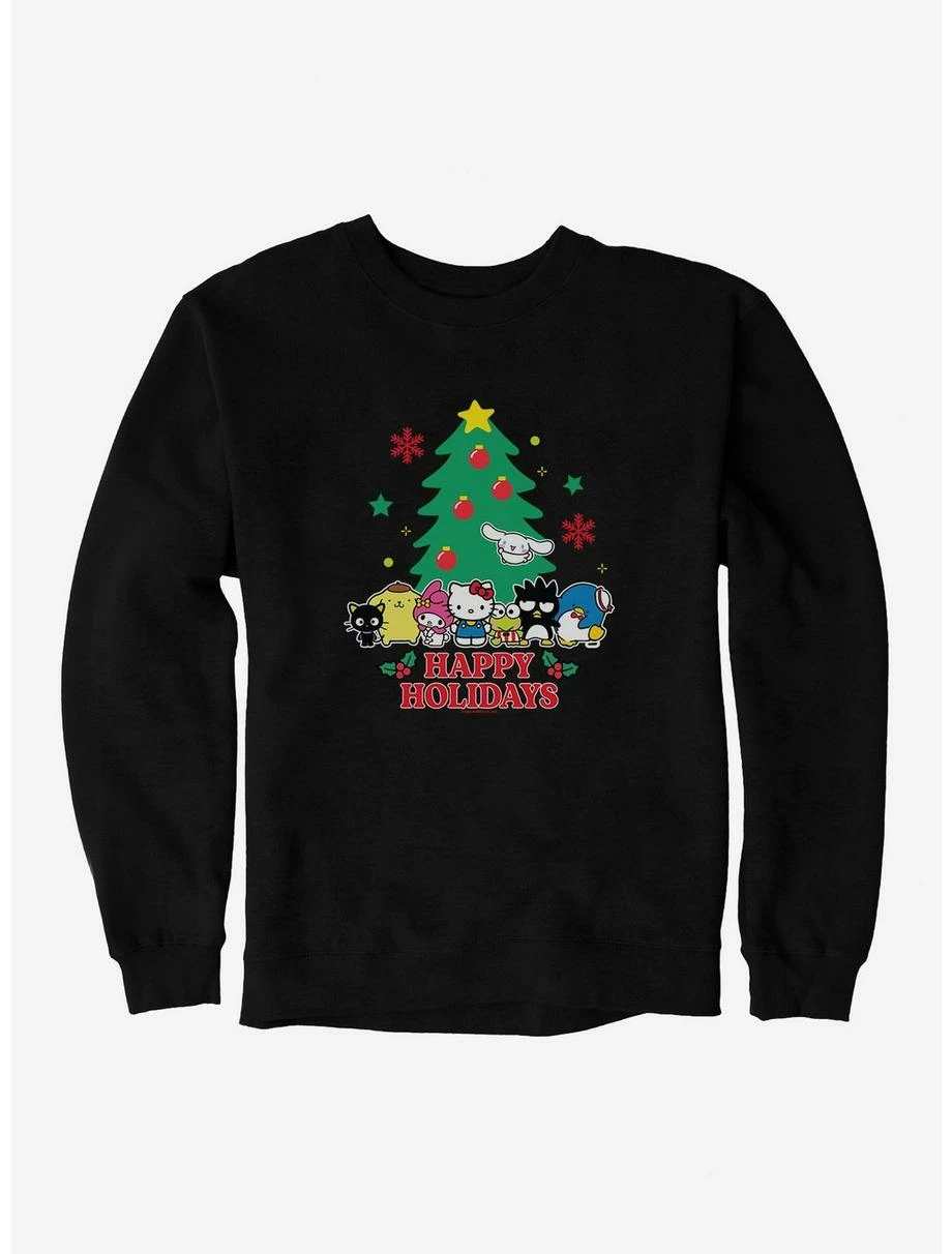 Anime Hello Kitty And Friends Happy Holidays Sweatshirt 1 Anime Hello Kitty And Friends Happy Holidays Sweatshirt