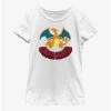 Anime Pokemon Charizard Youth Girls T-Shirt