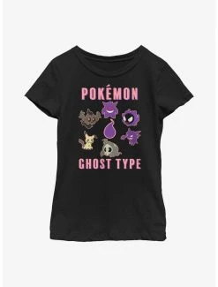 Anime Pokemon Ghost Type Youth Girls T-Shirt
