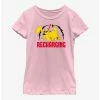 Anime Pokemon Sleepy Pikachu Recharging Youth Girls T-Shirt