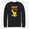 Anime Pokemon Battle Ready Pikachu Long-Sleeve T-Shirt