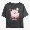 Anime Pokemon Clefairy Fairy Dance Mineral Wash Womens Crop T-Shirt