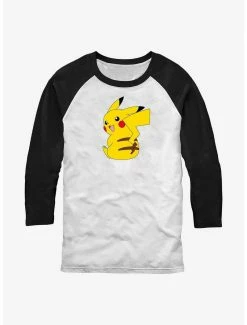 Anime Pokemon Cheeky Pikachu Raglan T-Shirt