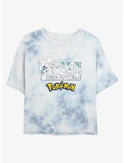 Anime Pokemon The Classics Tie-Dye Womens Crop T-Shirt