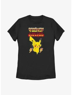 Anime Pokemon Battle Ready Pikachu Womens T-Shirt
