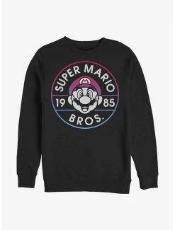 Gamer Nintendo Mario Mario Badge Sweatshirt