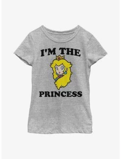 Gamer Nintendo Mario I'm The Princess Youth Girls T-Shirt