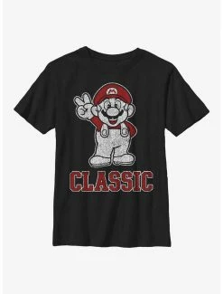 Gamer Nintendo Mario Classic Bro Youth T-Shirt