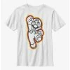 Gamer Nintendo Mario Jump Outline Youth T-Shirt