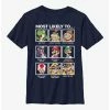 Gamer Nintendo Mario Characters Most Likely To Youth T-Shirt