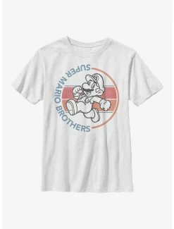 Gamer Nintendo Mario Retro Badge Youth T-Shirt