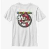 Gamer Nintendo Mario Tire Badge Youth T-Shirt