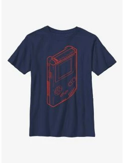 Gamer Nintendo Game Boy Outline Youth T-Shirt