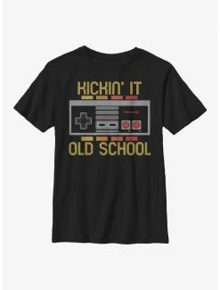 Gamer Nintendo Kickin' It Old School Youth T-Shirt