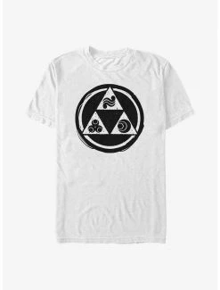 Gamer The Legend Of Zelda Triforce Elements Logo T-Shirt