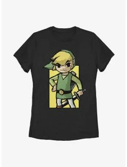 Gamer The Legend Of Zelda Link Face Womens T-Shirt