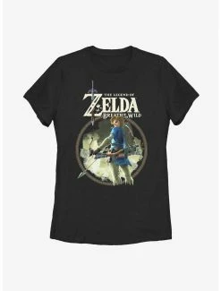 Gamer The Legend Of Zelda: Breath Of The Wild Link Sky Womens T-Shirt