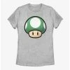 Gamer Nintendo Mario 1 Up Mushroom Womens T-Shirt