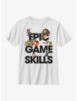 Gamer Nintendo Mario Epic Game Skills Youth T-Shirt