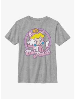 Gamer Nintendo Mario Kitty Princess Peach Youth T-Shirt