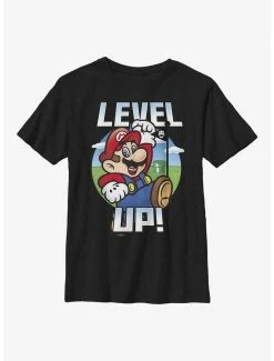 Gamer Nintendo Mario Level Up Youth T-Shirt