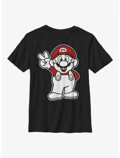 Gamer Nintendo Mario Peace Youth T-Shirt