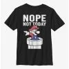 Gamer Nintendo Mario Nope Not Today Youth T-Shirt