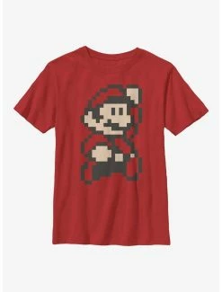 Gamer Nintendo Mario Pixel Mario Youth T-Shirt