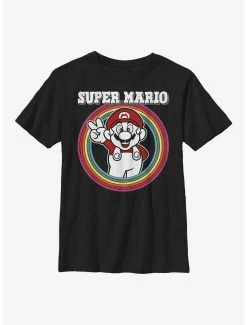 Gamer Nintendo Mario Rainbow Mario Youth T-Shirt