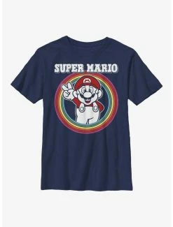 Gamer Nintendo Mario Rainbow Mario Youth T-Shirt
