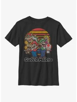 Gamer Nintendo Mario Super Group Youth T-Shirt