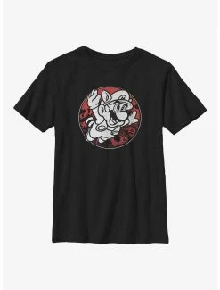 Gamer Nintendo Mario Vintage Raccoon Fly Youth T-Shirt
