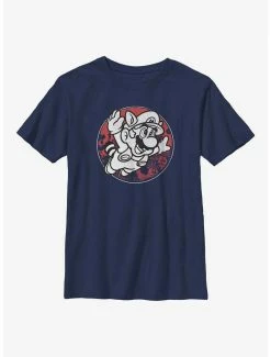 Gamer Nintendo Mario Vintage Raccoon Fly Youth T-Shirt
