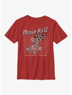 Gamer Nintendo Mario Vintage Mario Kart Team Youth T-Shirt