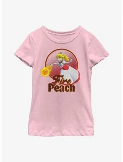 Gamer Nintendo Fire Peach Youth Girls T-Shirt
