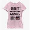 Gamer Nintendo Get On My Level Youth Girls T-Shirt