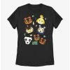 Gamer Nintendo Animal Crossing Faces Womens T-Shirt
