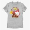 Gamer Nintendo Fire Peach Womens T-Shirt