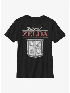 Gamer Nintendo Classic Zelda Shield Youth T-Shirt