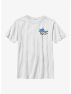 Gamer Nintendo Sleepy Blue Cat Youth T-Shirt