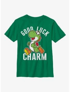 Gamer Nintendo Yoshi Good Luck Charm Youth T-Shirt
