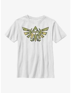 Gamer The Legend Of Zelda Camo Hyrule Crest Youth T-Shirt
